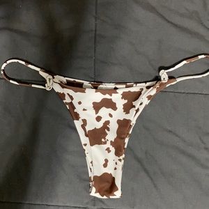 cow print bikini bottoms